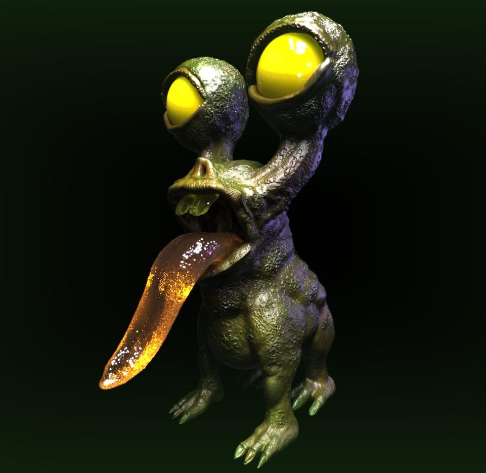 Oddworld style frog